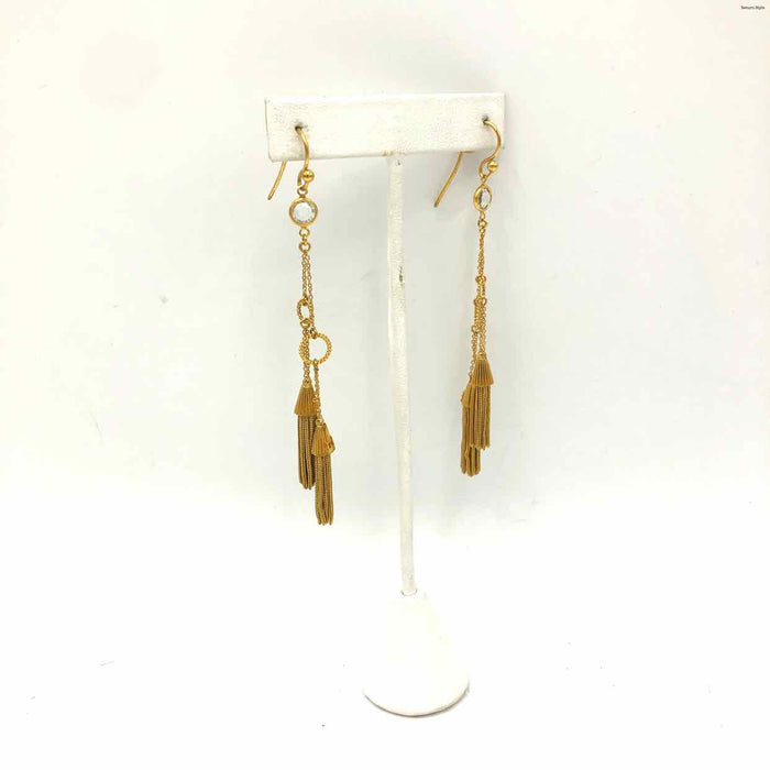 BIJOUX Goldtone Tassell Dangle 4" Earrings