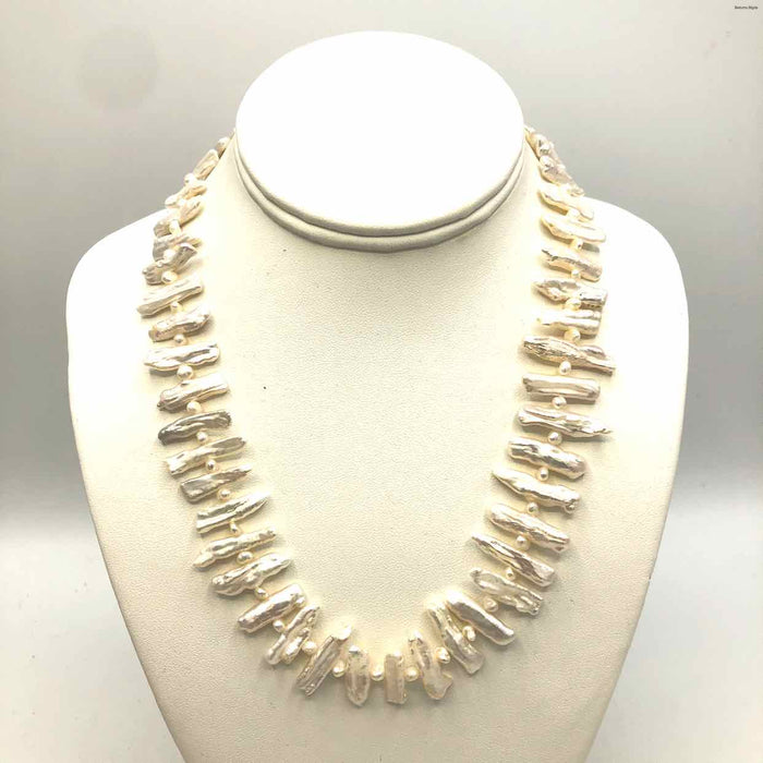 Ivory White Sterling Silver ss Necklace