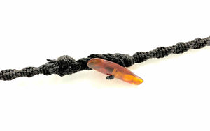 Orange Yellow Amber Pre Loved Beaded 5 Strands Necklace