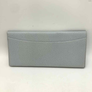 SMYTHSON Gray Leather Fold Over Wallet