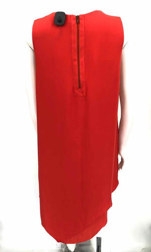 BCBG MAXAZRIA Orange-Red Tiered Tank Size LARGE  (L) Dress