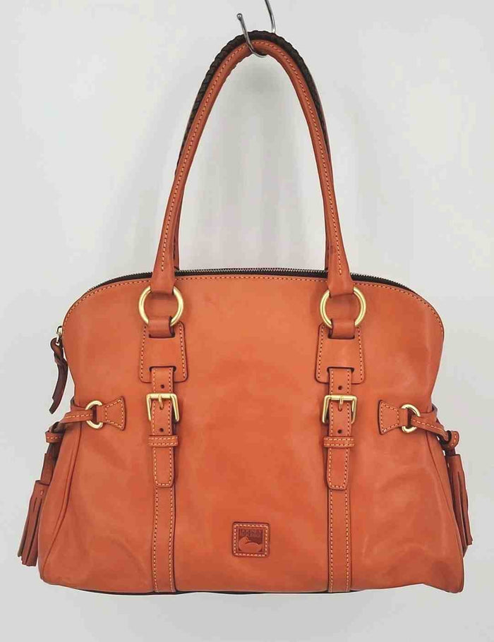 DOONEY & BOURKE Orange Gold Leather Satchel Purse