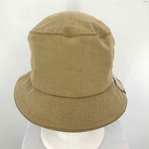 BURBERRY Tan Pre Loved Nova Check Trim Bucket Hat