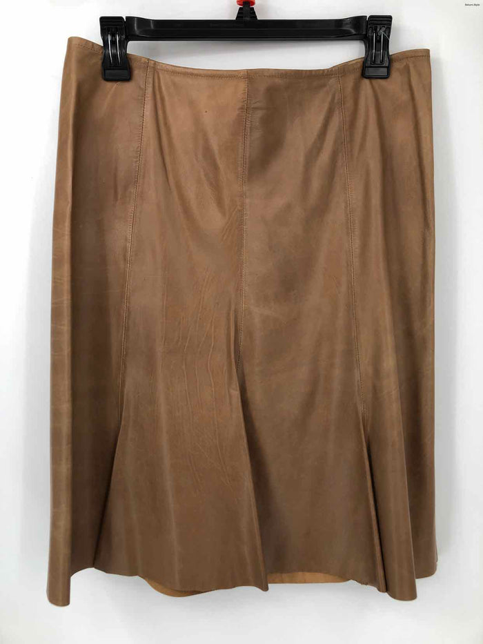 PETER COHEN Tan Leather Size MEDIUM (M) Skirt