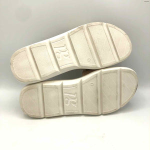 PAUL GREEN Beige White Slides Shoe Size 7-1/2 Shoes