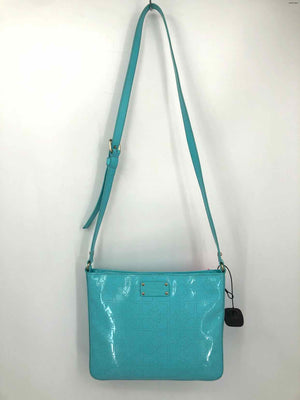 KATE SPADE Turquoise Patent Pre Loved Crossbody Purse