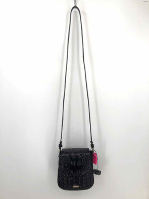 BRAHMIN Black Patent Leather Crossbody Purse