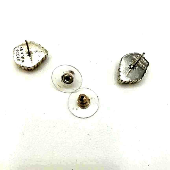 KENDRA SCOTT Goldtone Magenta Pre Loved Studs Earrings