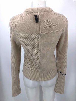 ZADIG & VOLTAIRE Beige Navy Knit Longsleeve Size SMALL (S) Sweater