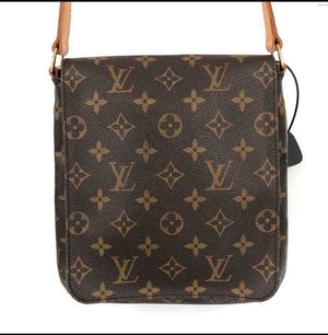 LOUIS VUITTON Brown Tan Vintage - Normal Wear Monogram Shoulder Bag Purse