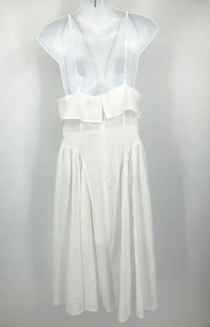 URBAN REVIVO White Spaghetti strap Midi Length Size SMALL (S) Dress