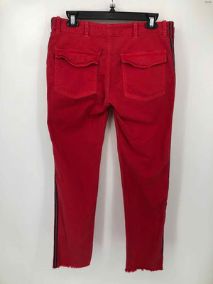 NILI LOTAN Red Navy Side Stripe Straight Leg Size 6  (S) Pants