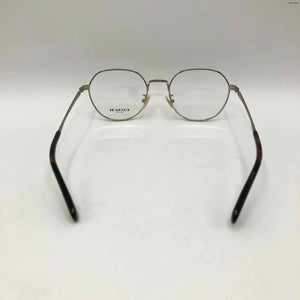 COACH Goldtone Brown Pre Loved Wire Glasses w/Case