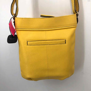 LODIS Yellow Gold Leather Crossbody Purse