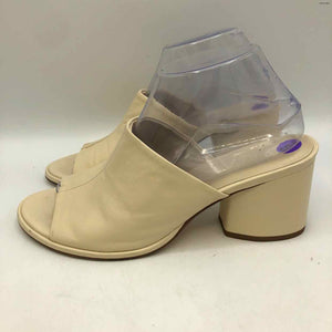 AEYDE Ivory Leather Italian Made 3" Chunky Heel Shoe Size 38.5 US: 8 Shoes