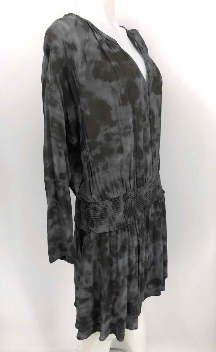 RAILS Gray Olive Print Longsleeve Size X-LARGE Dress