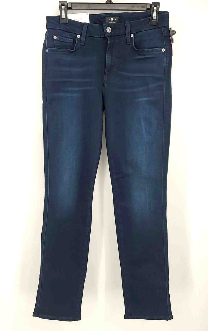 SEVEN For All Mankind Dark Blue Denim Straight Leg Size 30   (M) Jeans