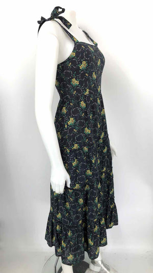 PAIGE Navy Yellow Floral Size X-SMALL Dress