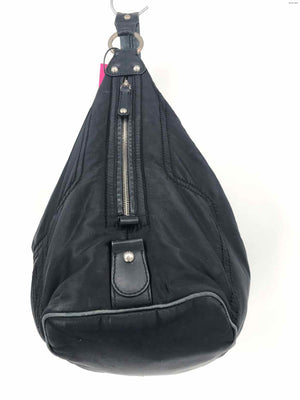 TODS Black Silver Nylon Pre Loved AS IS Hobo Purse