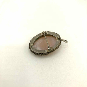 800 Silver Shell Vintage Oval Cameo