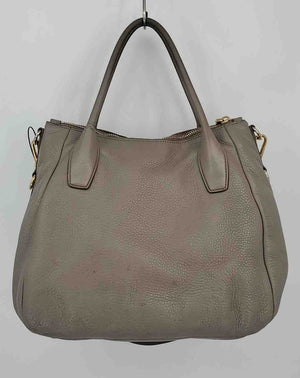 PRADA Taupe Gold Pebbled Leather Pre Loved AS IS Purse