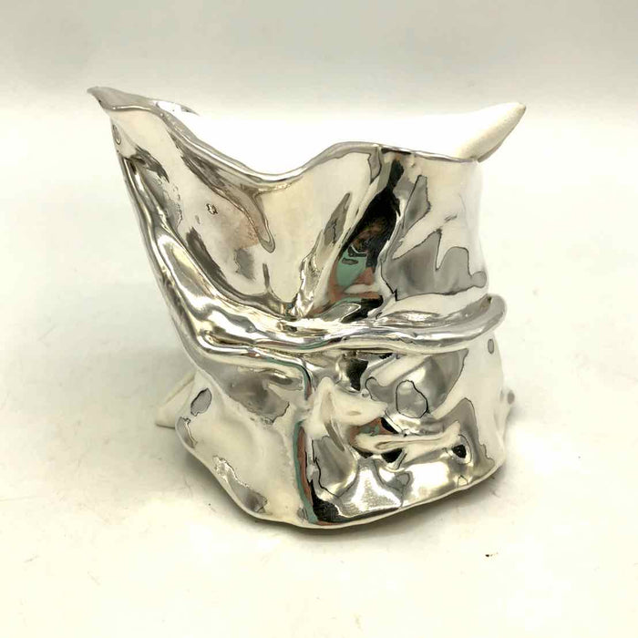 Sterling Silver Textured Cuff ss Bracelet