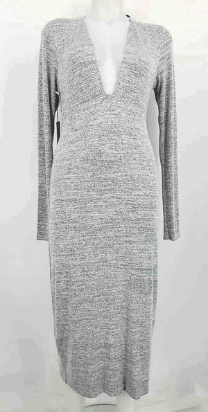 wilfred free grey dress Aritzia Wilfred Free Eishia Grey Off-the-Shoulder Sweater Dress