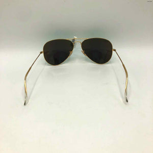 RAY BAN Gold Iridescent Mirrored Aviator Sunglasses w/case