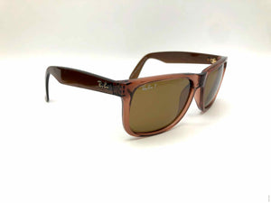 RAY BAN Lt Brown Pre Loved Wayfarer Sunglasses w/case