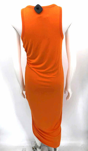 VERONICA BEARD Orange Ruched Side Sleeveless Size MEDIUM (M) Dress