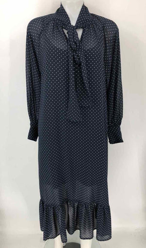 MICHAEL KORS Navy White Dot w/slip Size MEDIUM (M) Dress