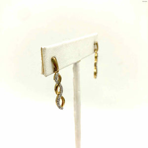 Sterling Silver Gold Plated Diamond SS Ear GP