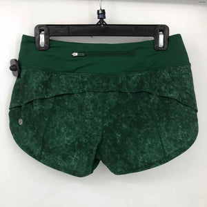 LULULEMON Green Dyed Print Shorts Size 4  (S) Activewear Bottoms