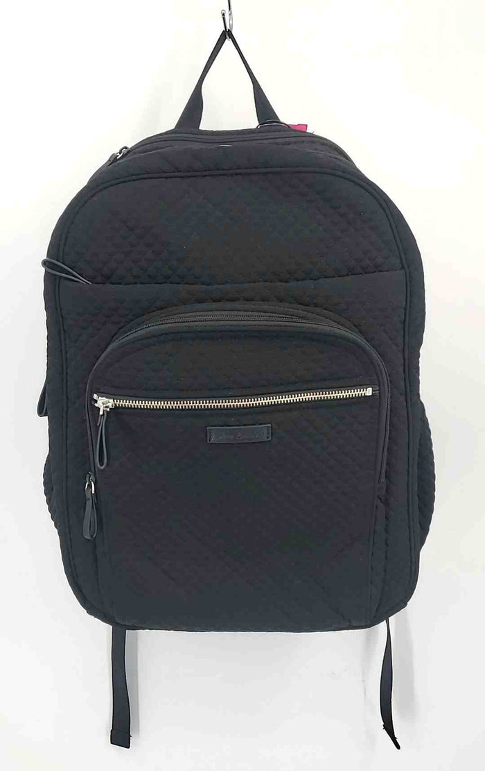 VERA BRADLEY Black Pre Loved Quilted Backpack