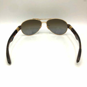 RAYBAN Brown Goldtone Pre Loved AS IS Sunglasses w/case