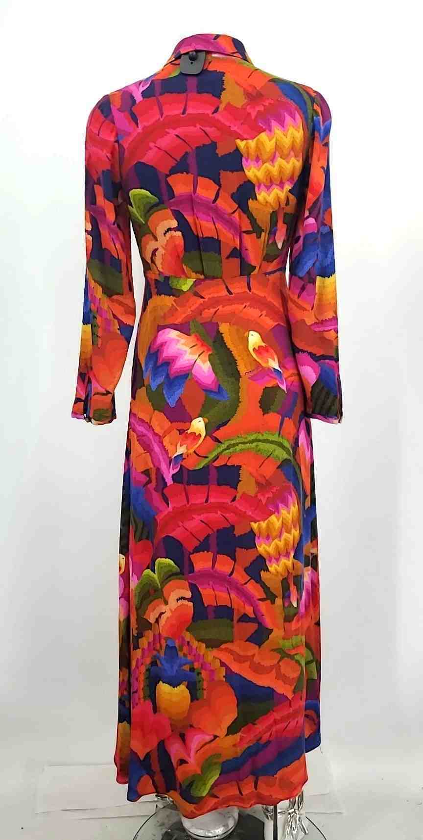 farm rio abstract maxi dress FARM RIO Red-Orange Multi-Color Abstract Floral Maxi Length Dress –  ReturnStyle