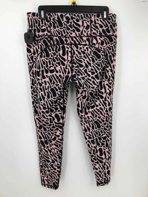 SWEATY BETTY Black Pink & Gray Animal Print Legging Activewear Bottoms