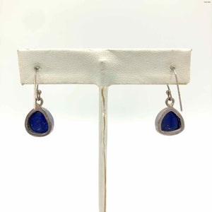 Blue Sterling Silver Drop ss Earrings