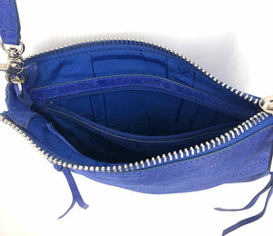 BOTKIER Royal Blue Silver Leather Crossbody Purse