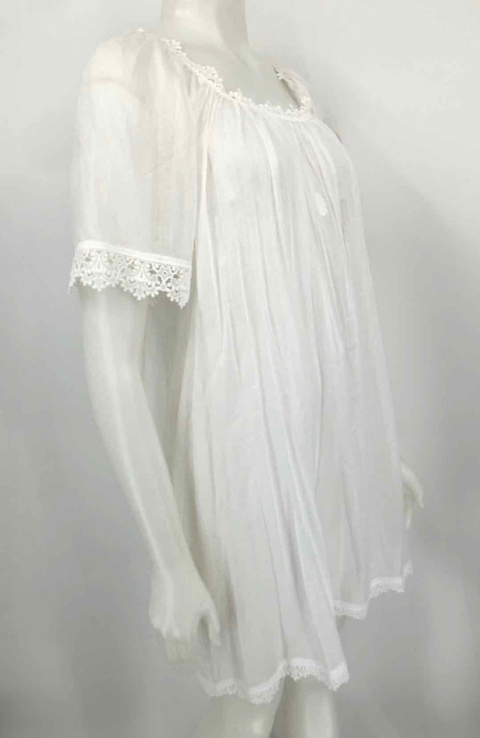 CELESTINE White Cotton Lace Trim Size One Size (M) Nightie