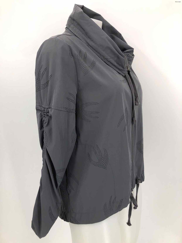NANETTE LEPORE Gray cut out Zip Front Size SMALL (S) Activewear Jacket