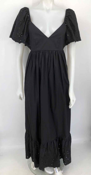 EN SAISON Black Cotton Tiered Size MEDIUM (M) Dress