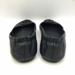 TORY BURCH Black Leather Ballet Flat Shoe Size 8-1/2 Shoes