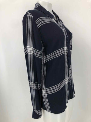 RAILS Navy White Plaid Button Down Size SMALL (S) Top