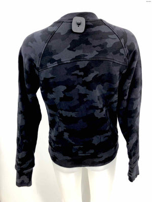 LULULEMON Black Gray Camouflage Sweatshirt Size 6  (S) Activewear Top