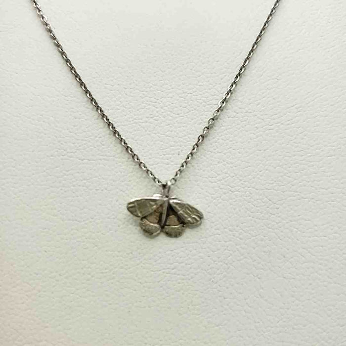 Silver Pre Loved Butterfly 18" ss Necklace