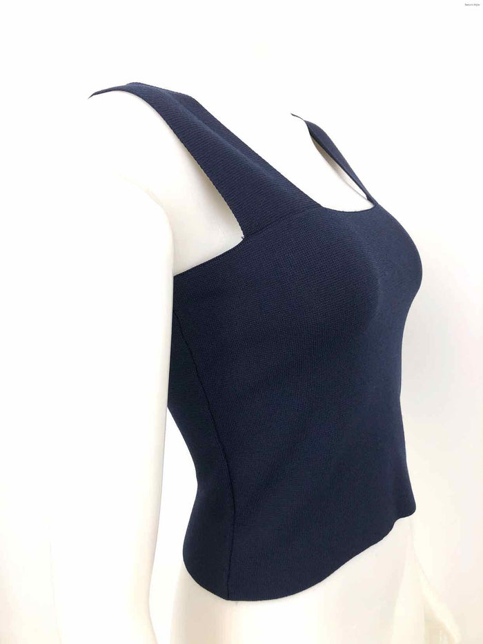HOUSE OF HARLOW Navy Knit Tank Crop Size X-SMALL Top