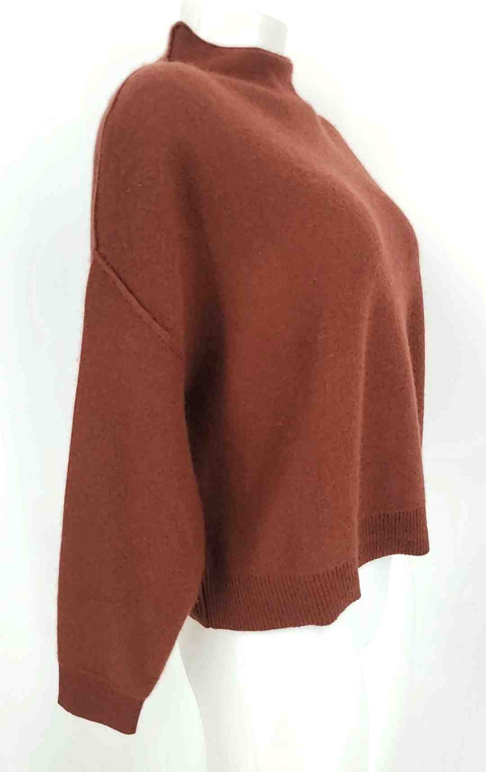PILCRO Brown Cashmere Pullover Size X-SMALL Sweater