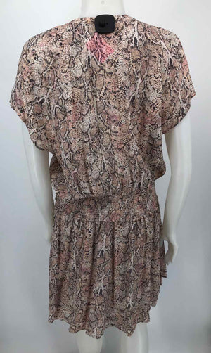 RAILS Pink Gray Reptile Size X-LARGE Dress