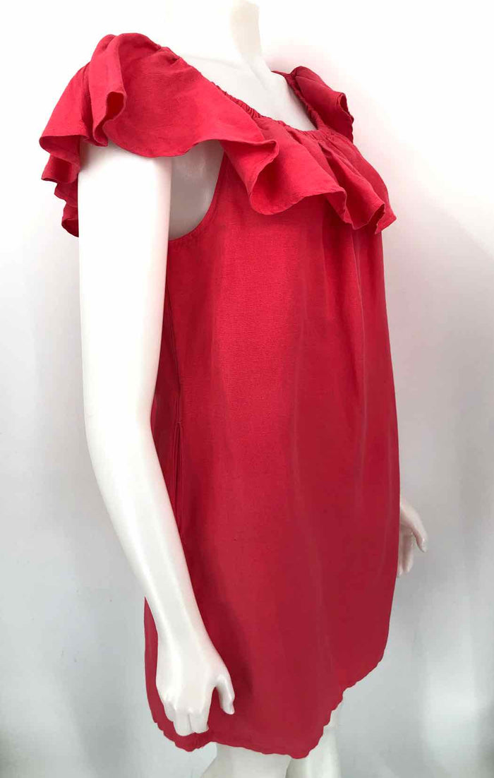 TOMMY BAHAMA Rose Linen Blend Off Shoulder Size LARGE  (L) Dress